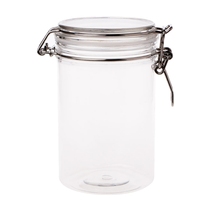 New Glass Food Storage Jar With Air Tight Sealed Metal Clamp