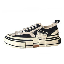 Wu Jianhao xVESSEL canvas vulcanized shoes black and white low-top shoes Cai Xukun Yu Wenle men and women beggar shoes
