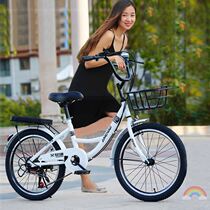 Bicycle adults go to work with junior high school students men go to work ride light students women over 14 years old