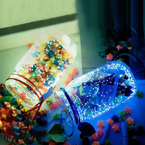 Luminous Wishing Bottle Lucky Star Drifting Bottle Origami Star Bottle Cork Glass Bottle Creative Graduation Day Gift
