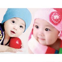 Pre-pregnancy baby mural Cute baby wall painting Pre-pregnancy early pregnancy education doll hanging painting Dragon and phoenix twins report cute male