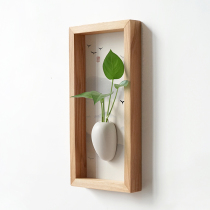Dining room wall decoration wall flower arranging hydroponic pottery flower ware tea room wall pendant study living room wall hanging wall decoration