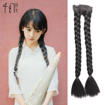 Double ponytail wig female retro Cheongsam Republic of China style shooting twist fishbone 80s old Shanghai