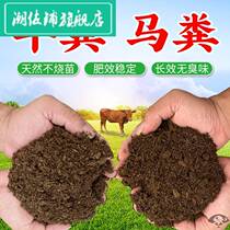 Cow dung and horse manure fermented and decomposed farm manure flowers vegetables and soil to improve soil quality potted general organic fertilizer