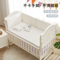 Customized bean curly bedside anti-collision ins Wind baby splicing bed bed fence cloth cotton soft bag kit
