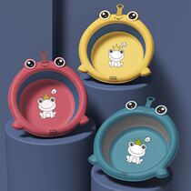 Children cartoon newborn baby folding washbasin wash newborn PP basin can hang portable Basin 1 2 Pack 3