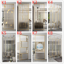 Customized iron art new Chinese inbound XuanXuanXuanXuanXuanXuanXin Metal Screen Modern Changhong Glass Divide