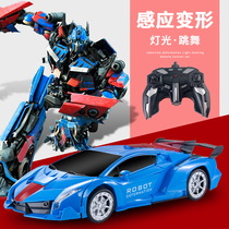 Gesture sensing deformation remote control car rechargeable dynamic racing car King Kong robot boy childrens toy gift