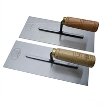 Copper ring authentic Hangzhou Wubao wooden handle mud clip spatula spatula Iron plasterer Powder wall brush cement trowel