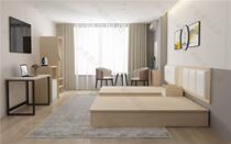 Hotel hotel folk apartment furniture standard room big bed room full set combination TV cabinet wardrobe tea cabinet custom bed