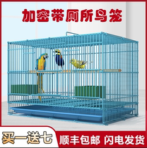 Bird cage Full set of budgerigars small large breeding cage Household starling thrush Xuan Feng metal bird cage