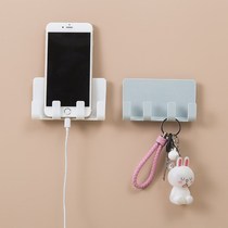 Wall-mounted mobile phone charging stent bathroom bedroom bed head iapd phone placing frame wall facade mobile frame