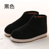 Traditional cotton shoes pure hand-made warm nest shoes winter mens and womens old-fashioned home wear thickened velvet old cotton tow