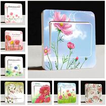 Creative simple room self-adhesive waterproof cartoon cute light switch sticker wall sticker socket panel masking decorative sticker