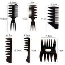 Retro oil head comb high artifact mens big back head insert comb texture shape comb hair trim hairdressing hairdressing big tooth comb