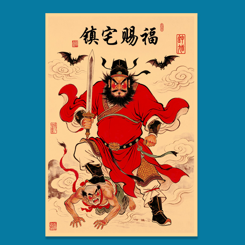 吴道子钟馗中堂画-吴道子钟馗中堂画促销价格、吴道子钟馗中堂画品牌- 淘宝