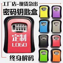 Key cabinet wall hanging wall hanging homestay box tray management storage door decoration put password anti-theft creative decorator