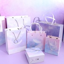 Birthday gift New Year tote bag Gift bag Exquisite small paper bag Simple bag Large bag packing bag