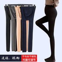 Pregnant women leggings spring and autumn pantyhose thin wear pregnancy pants autumn and winter thin velvet bottoming socks
