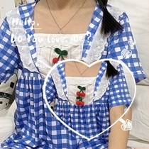 Pajamas womens summer suits can be worn outside students cute junior high school students Princess short-sleeved shorts girls thin home clothes