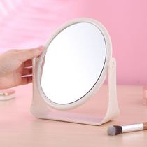 Home dormitory HD Princess Mirror 2021 tide desktop can stand simple double-sided rotating makeup mirror desktop small mirror