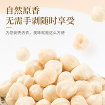 Cooked Hazelnut Kernel Northeast Specialty Original Zhen Zi Kernel Small Package Baked Dry Nuts