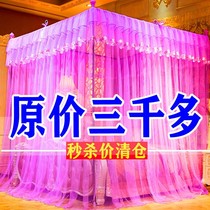 Mosquito Net Home 1 8 m Bed Double 1 5m Bed 0 5m2 Mi Bed Plus Coarse Bracket Princess Wind Thickened Encrypted Tattoo
