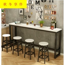 Simple modern Wall bar table home living room table long table narrow table high table coffee milk tea shop table