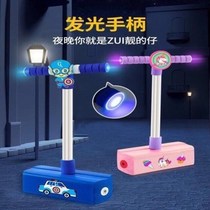 Jumping artifact assists children to encourage jumping poles Primary school boys grow high artifact elastic jump jump
