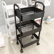 Small cart shelve floor multilayer home bedroom baby mobile snacks kitchen versatile storage containing shelf
