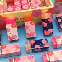 Cherry Blossom Sandwich Eraser Creative Minimun Pins Cartoon Little Fresh Cherry Blossom Sliced Like Leather Rub Elementary School Kids With Beauty