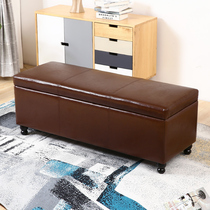 Clothing store shoe change stool home bench toy storage stool storage stool can sit shoe change stool leather art sofa stool