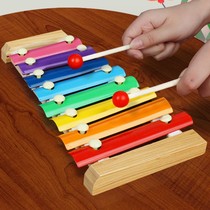 Music Handlon Boys and Girls Baby Childrens Educational Music Toy 1-3 Years Old Eight-tone Xylophone Set Baby