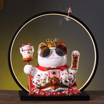Shake hand fortune cat ornaments cashier big and small home living room electric beckoning cat shop opening gifts
