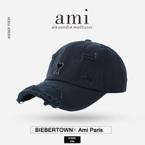(official web) Ami to make old broken hole baseball cap female expats 100 hitch a shade spring and summer duck tongue hat man