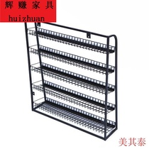 Supermarket cashier gum table front rack snack drinks small shelves convenience store front desk chocolate display rack