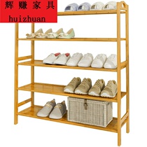 Shoe shelf simple household indoor good-looking economical solid wood multifunctional multi-layer door small shoe cabinet shelf