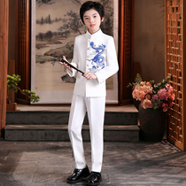 61 children acting out of suit boy suits suit primary and middle school students poetry recitation of Zhongshan dress to host acting costumes