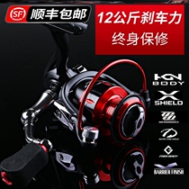 Sea Rod Throw Rod Pulley Metal Far Throw Wheel Light Cup Diagonal Hatch Anchor Fishing World Spinning Wheel 10000 Type of Isotrol