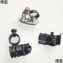 Head lamp buckle safety helmet flashlight bracket fire rescue head lamp clamp iron lamp frame convenient for card holder