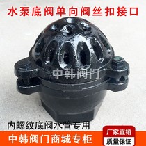 Pumping pump bottom valve internal threaded suction valve cast iron check valve DN25 32 40 50 6
