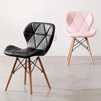 Solid wood desk computer chair Nordic simple Imus chair bedroom makeup chair backrest home casual milk tea dining chair
