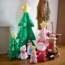 Christmas tree pillow plush toy Santa elk doll children Christmas gifts Christmas decorations