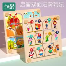 Labyrinth toys childrens position logic thinking brain baby force 3 years old puzzle pairing 6 numbers focus 4 early education