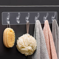 Hook row STRIP DOOR WALL FREE OF PUNCH WALL CLOTHING HOOK POWERFUL VISCOSE NO-MARK RACK PLASTIC KITCHEN STICK HOOK