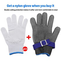 Stainless steel wire gloves cut slaughter chainsaw work labor protection hand protective metal gloves prevention