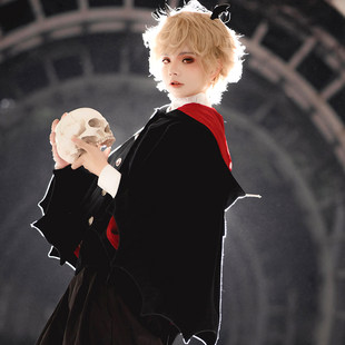 Halloween children's costumes for boys and girls black cloak cloak cos dress up costumes masquerade vampire costumes