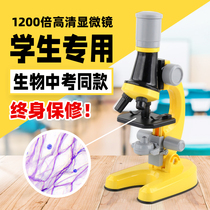 Microscope children 1000 times home micro viewing mites junior high school students portable science experiment science