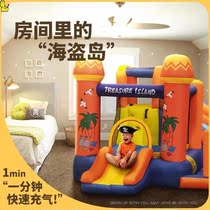 Inflatable naughty Fort home Castle trampoline indoor small outdoor large stall square 2021 new pool