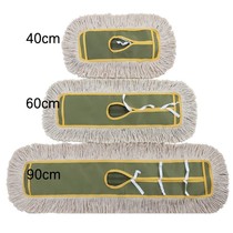 Thickened mop dust push mop cover flat plate tow no skin replacement cloth absorbent cotton thread two mop heads